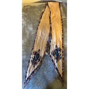 Vintage Oscar de la renta skinny scarf